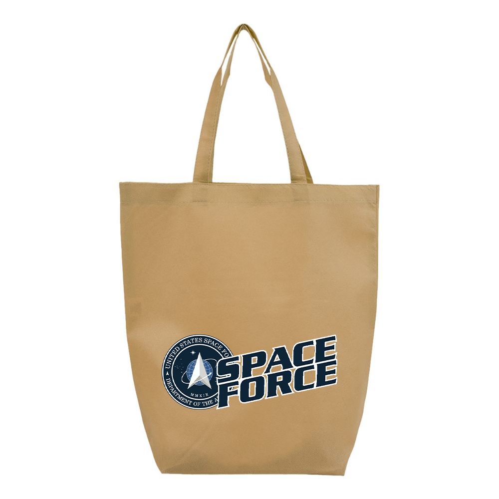 Space Force Q-Tees Non-Woven Gusset Bottom Tote