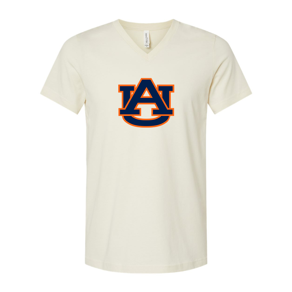 Auburn Tigers BELLA  CANVAS - Jersey V-Neck T-Shirt