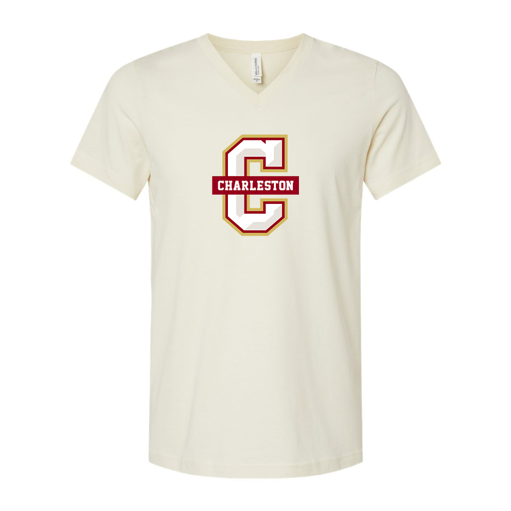 Charleston Cougars BELLA  CANVAS - Jersey V-Neck T-Shirt