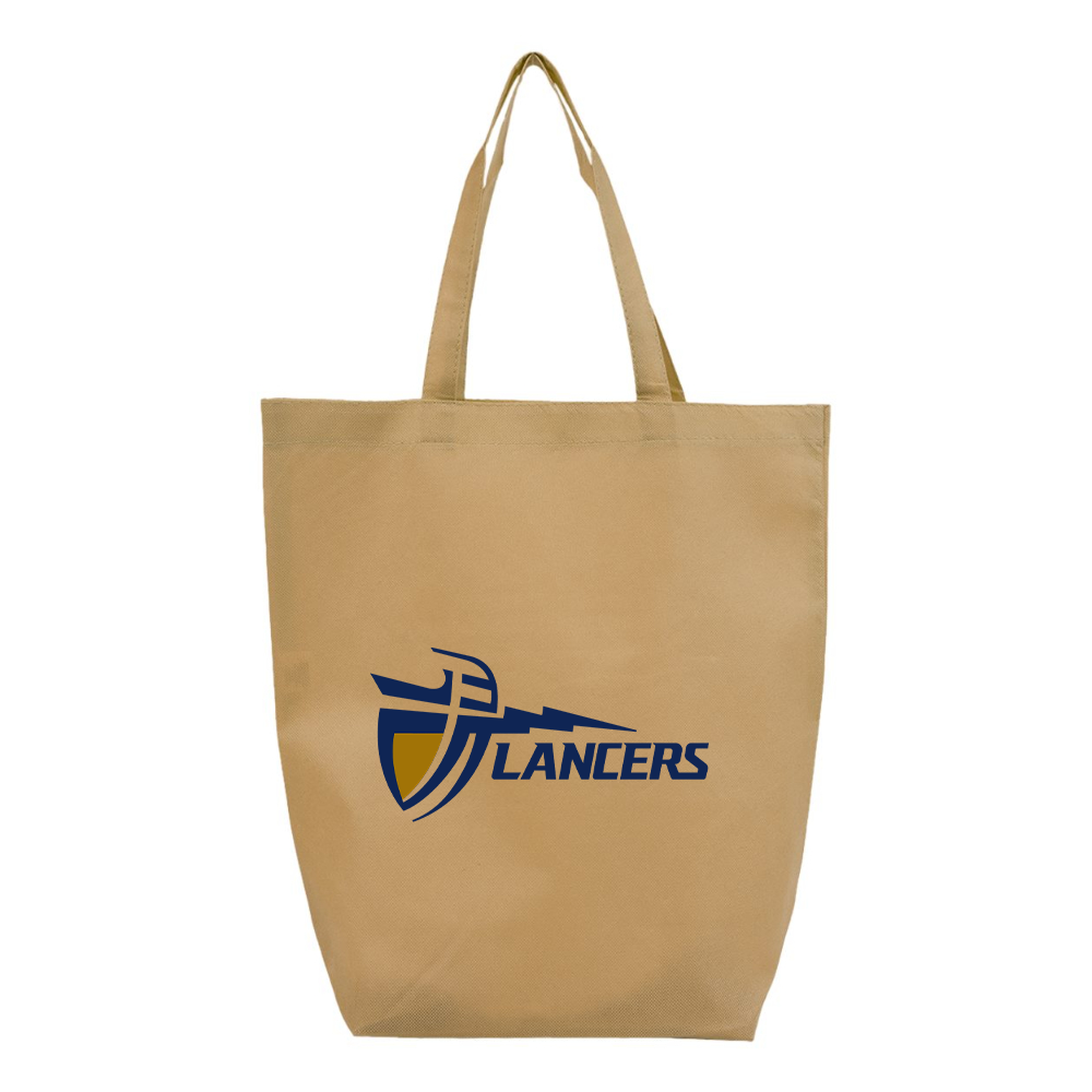 California Baptist Lancers Q-Tees Non-Woven Gusset Bottom Tote