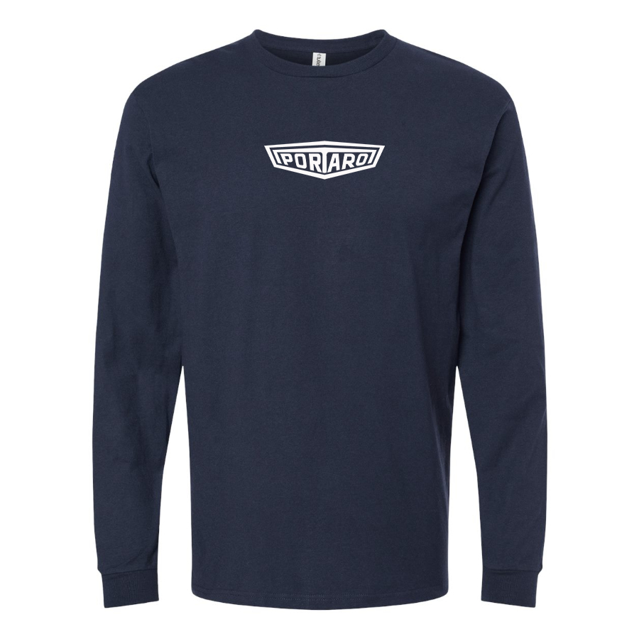 Men's Portaro Logo Cotton Long Sleeve T-Shirt