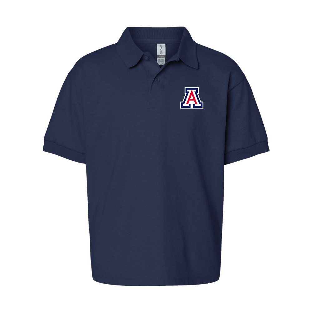 Youth Arizona Wildcats  Gildan Dry Blend Jersey Polo