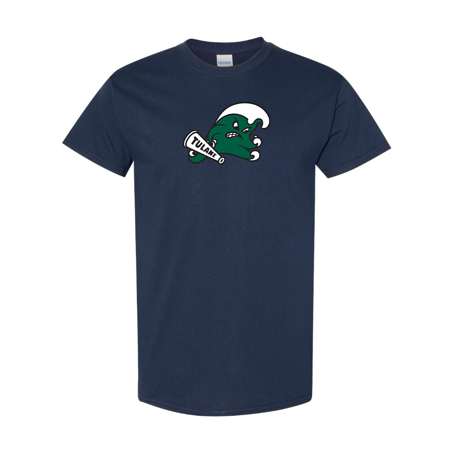 Men's Tulane Green Wave Logo   Cotton T-Shirt