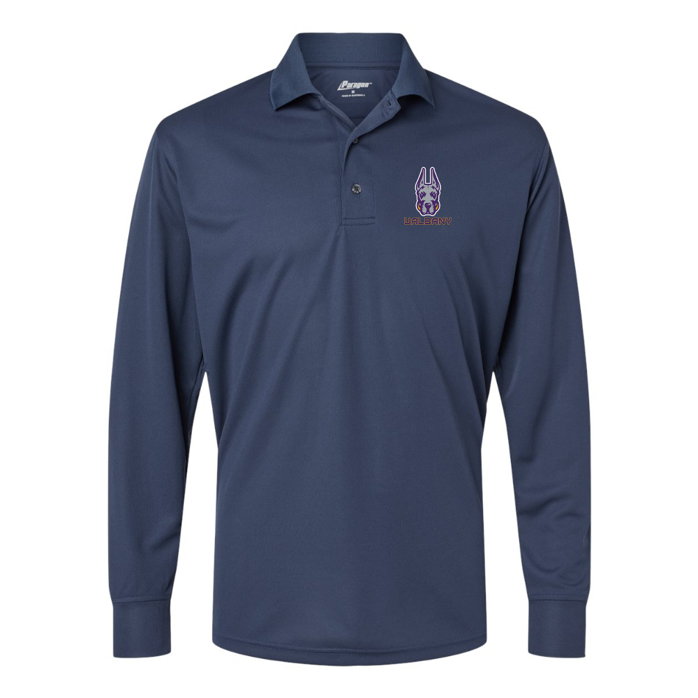 Men's Albany Great Danes  Paragon Prescott Long Sleeve Polo
