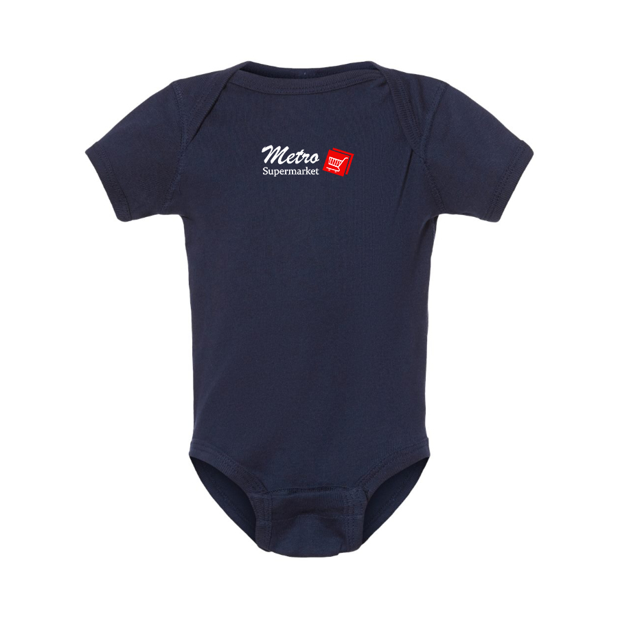 Metro Supermarket Logo  Baby Onesie Romper