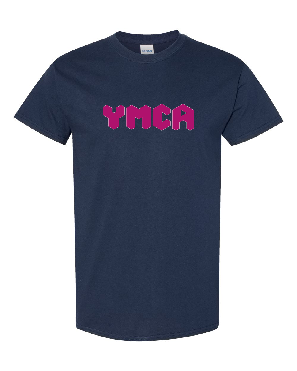 Men's  YMCA Mauve Gildan Heavy Cotton T-Shirt