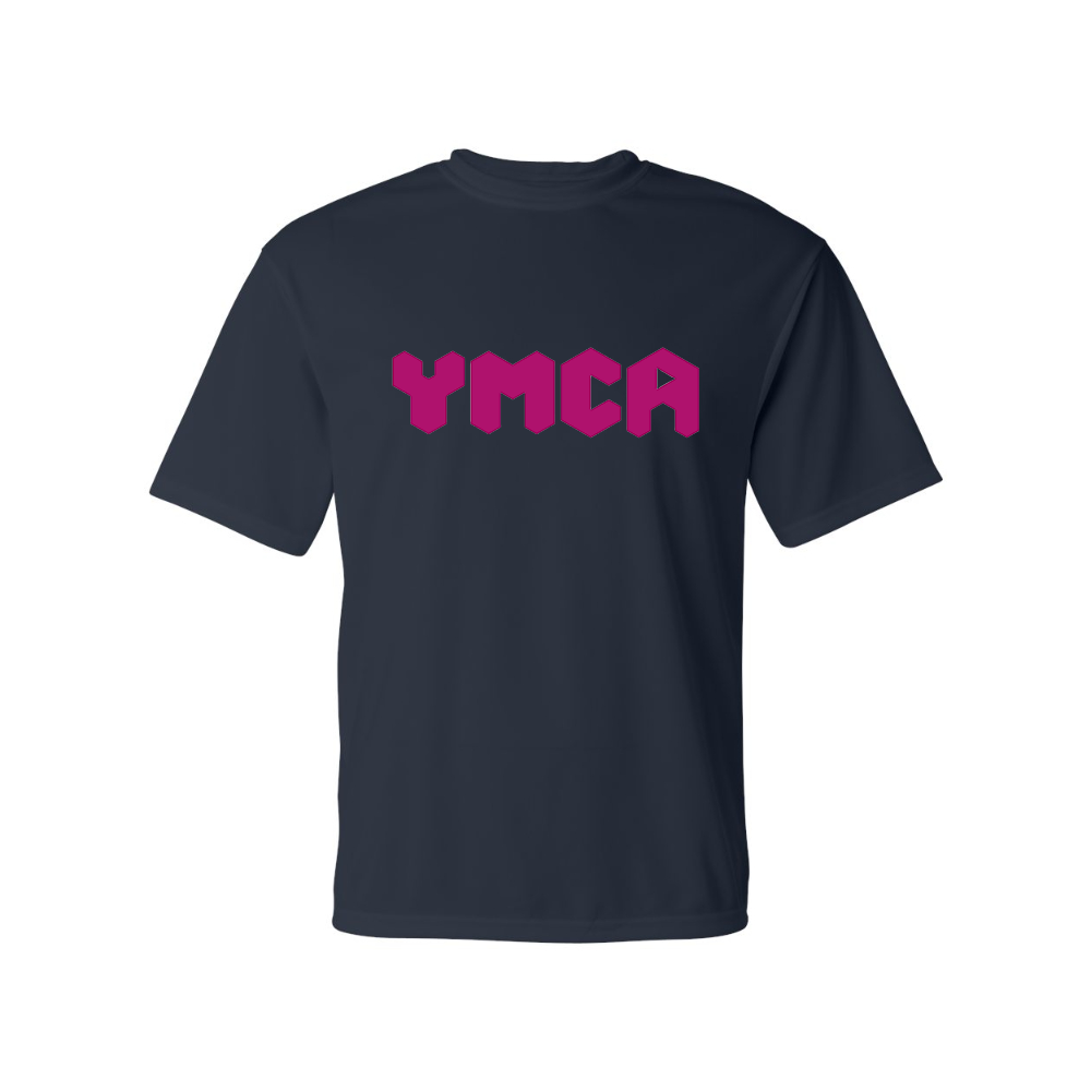 Men's  YMCA Mauve Performance T-Shirt