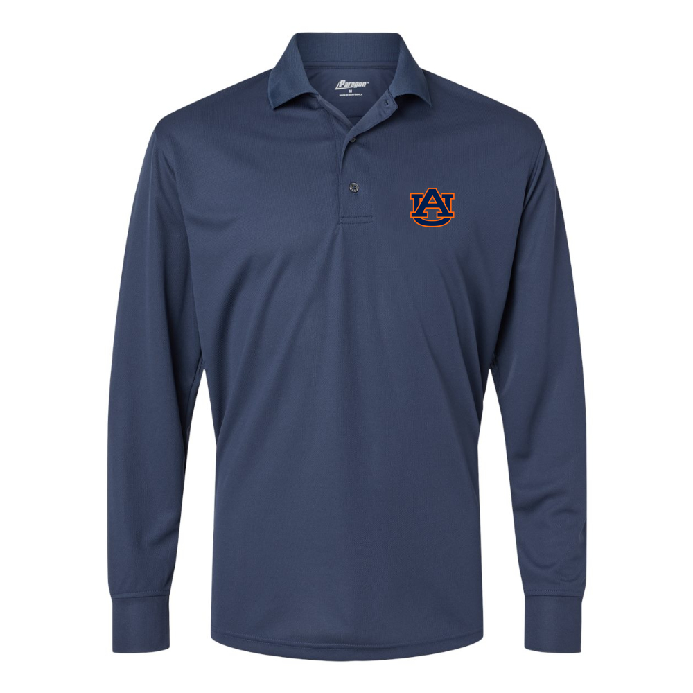 Men's    Auburn Tigers   Paragon Prescott Long Sleeve Polo