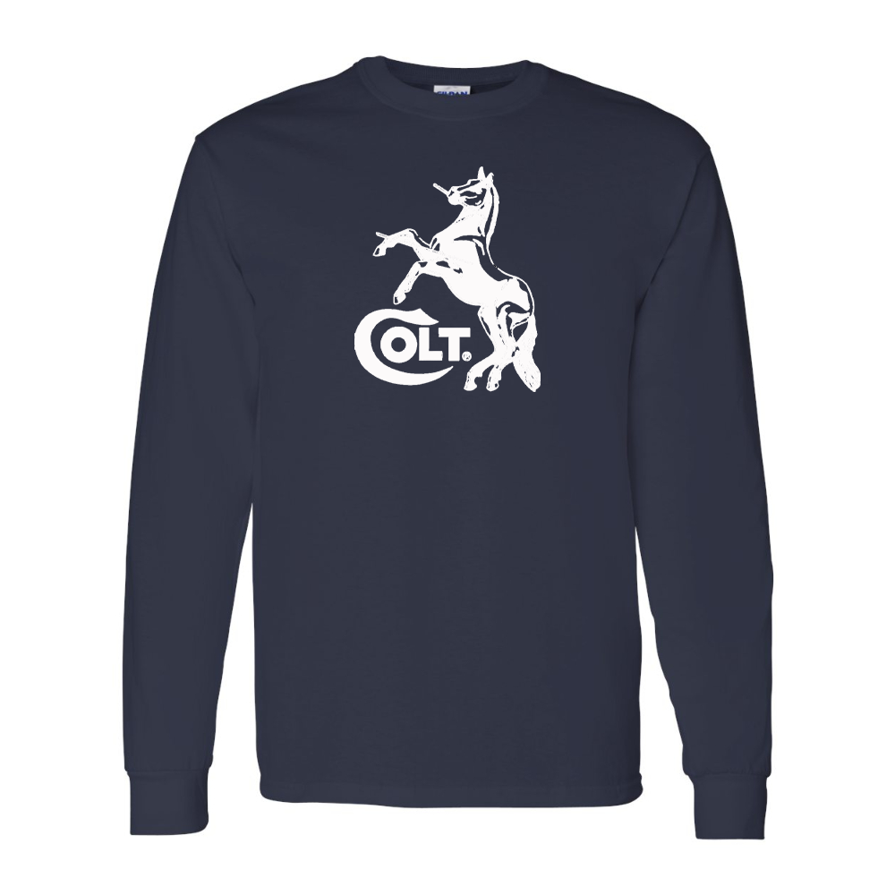 Men's Colt Horse Gildan Heavy Cotton Long Sleeve T-Shirt