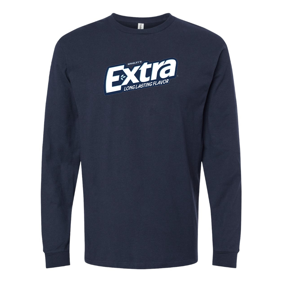 Men's Extra Gum Logo Cotton Long Sleeve T-Shirt