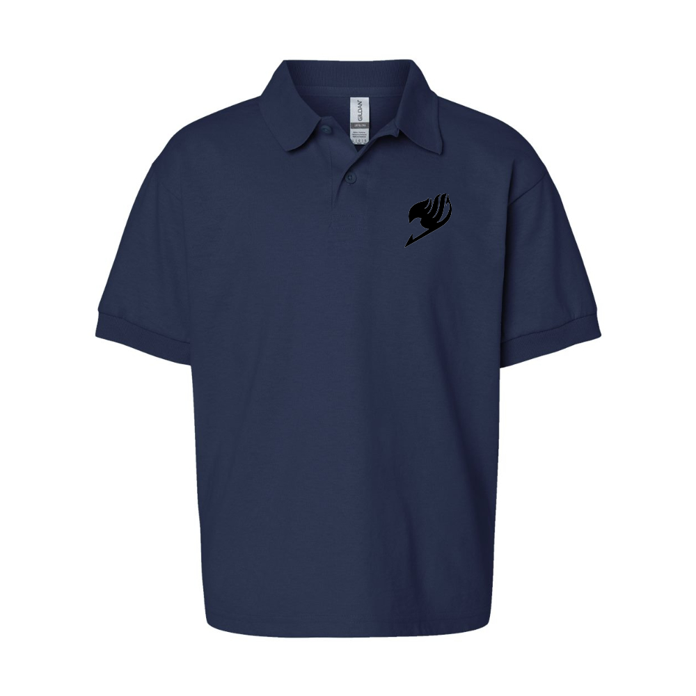 Youth  Fairy Tail   Gildan Dry Blend Jersey Polo