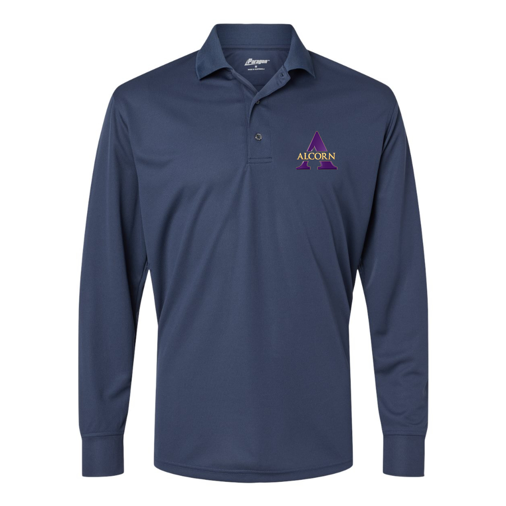 Men's Alcorn State Braves Paragon Prescott Long Sleeve Polo