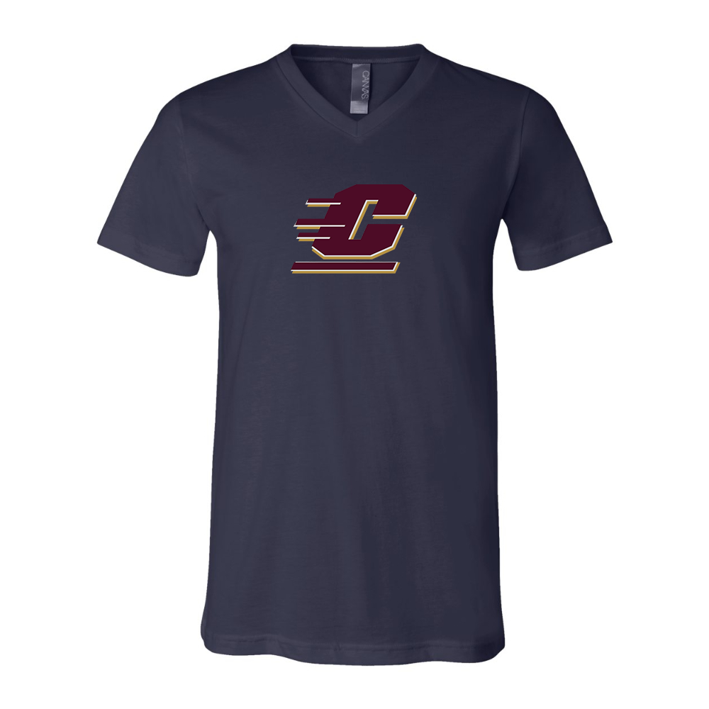 Central Michigan Chippewas  BELLA  CANVAS - Jersey V-Neck T-Shirt