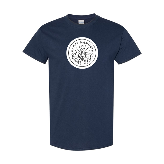 Men's Happy Mammoth Logo Cotton T-Shirt
