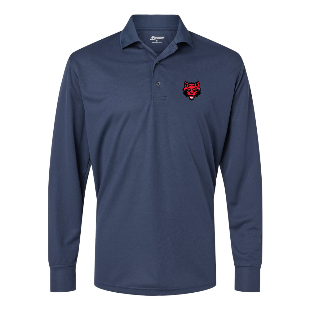 Men's Arkansas State Red Wolves Paragon Prescott Long Sleeve Polo