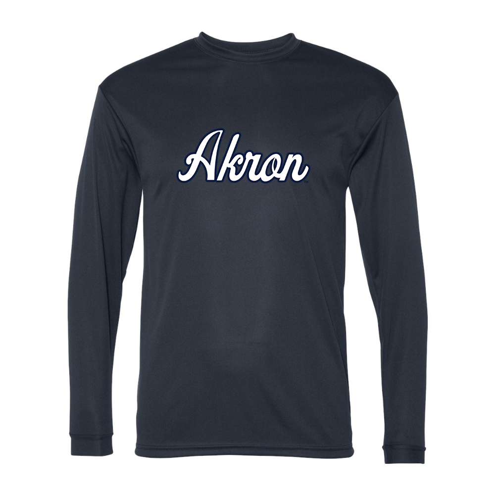 Men's Akron Zips  Performance Long Sleeve T-Shirt
