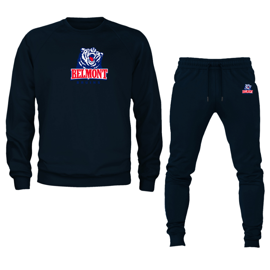 Men's  Belmont Bruins   Crewneck Sweatshirt Joggers Suit