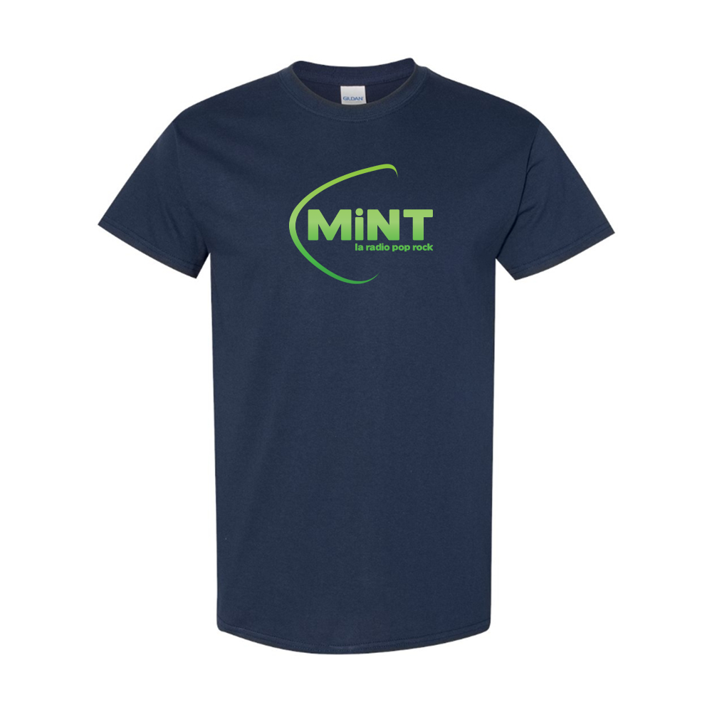Men's Mint Radio Logo Cotton T-Shirt