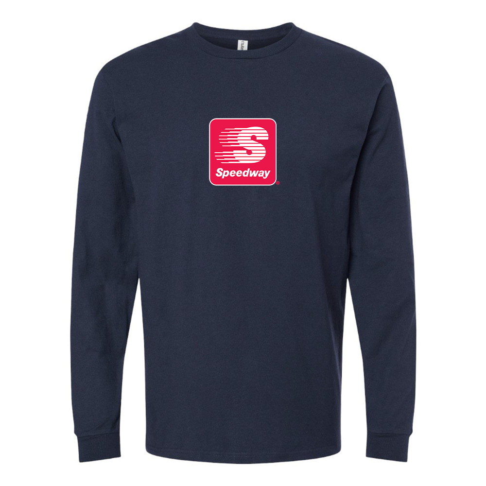 Men's Speedway Gas Station  Logo Cotton Long Sleeve T-Shirt