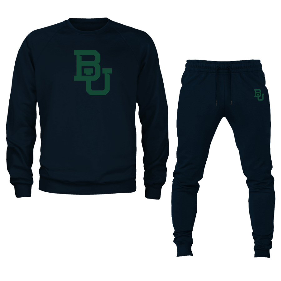 Men's Baylor Bears  Crewneck Sweatshirt Joggers Suit