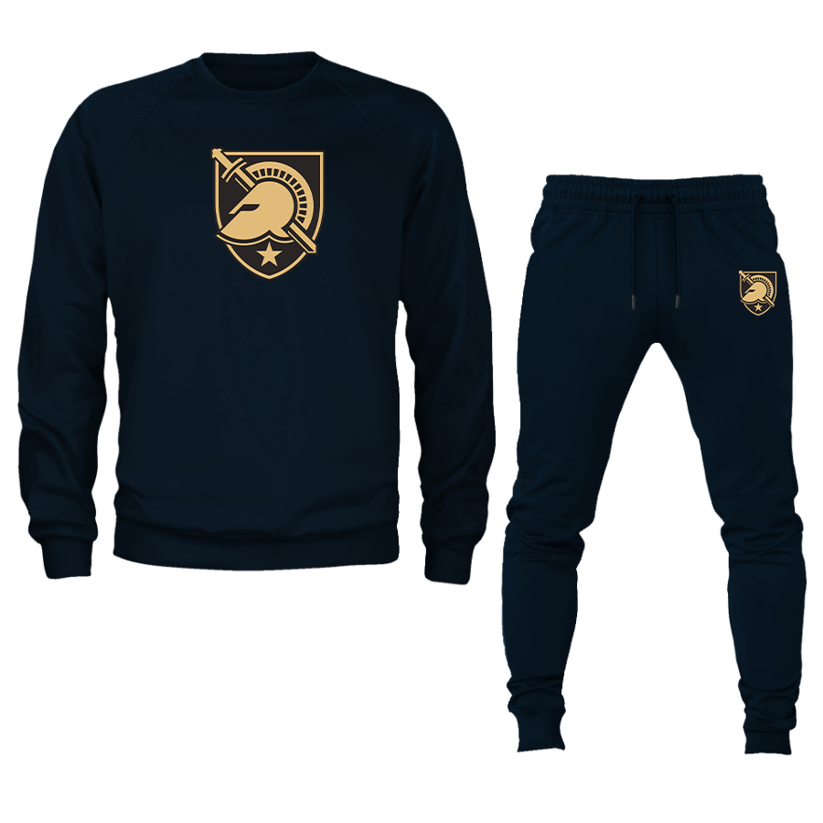 Men's  Army Black Knights  Crewneck Sweatshirt Joggers Suit