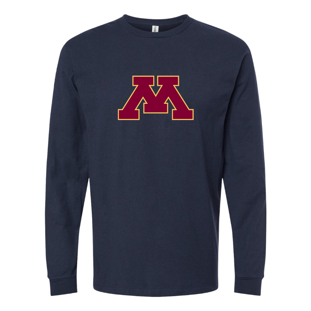 Men's Minnesota Golden Gophers Logo Cotton Long Sleeve T-Shirt