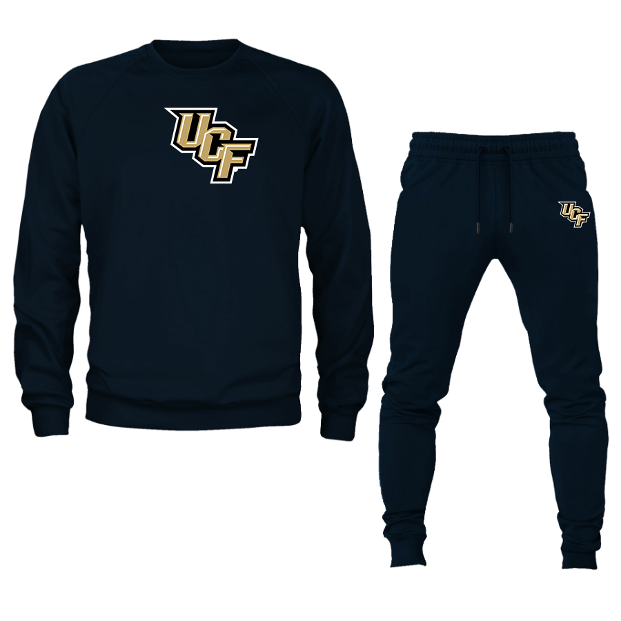 Men's  Central Florida Knights  Crewneck Sweatshirt Joggers Suit