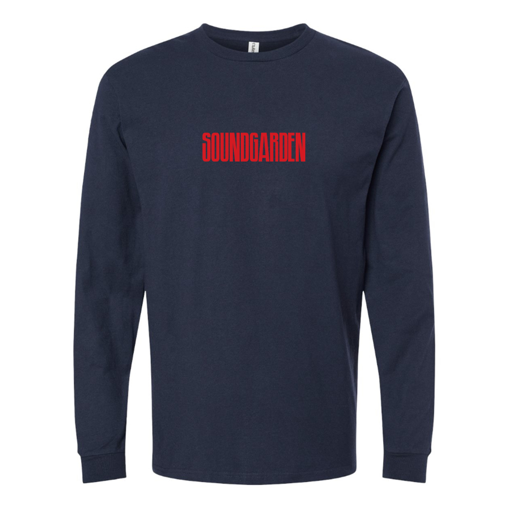 Men's Soundgarden Logo Cotton Long Sleeve T-Shirt