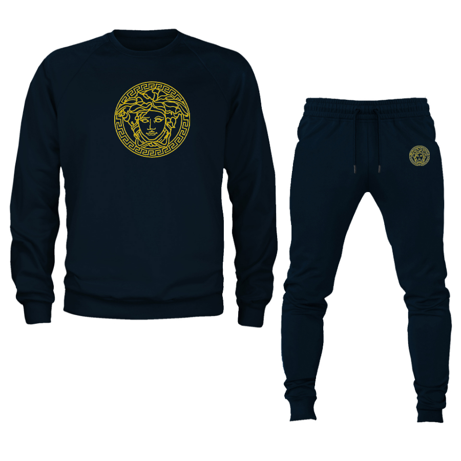 Men's Versace Thumbnail Crewneck Sweatshirt Joggers Suit