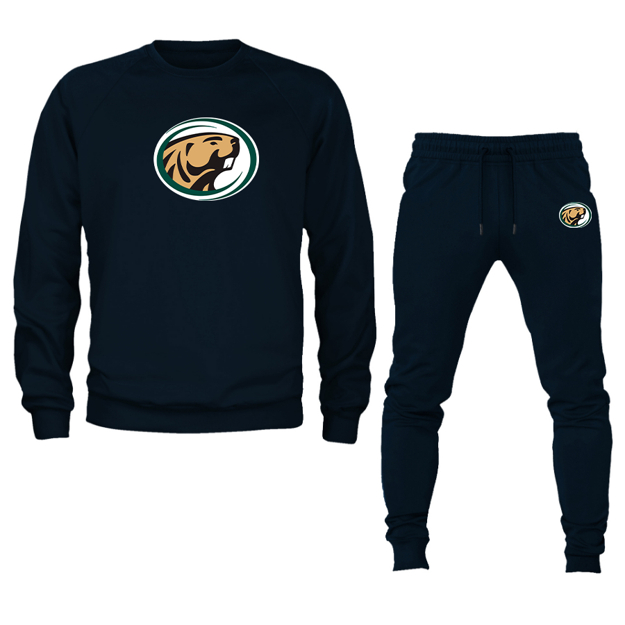 Men's  Bemidji State Beavers Crewneck Sweatshirt Joggers Suit