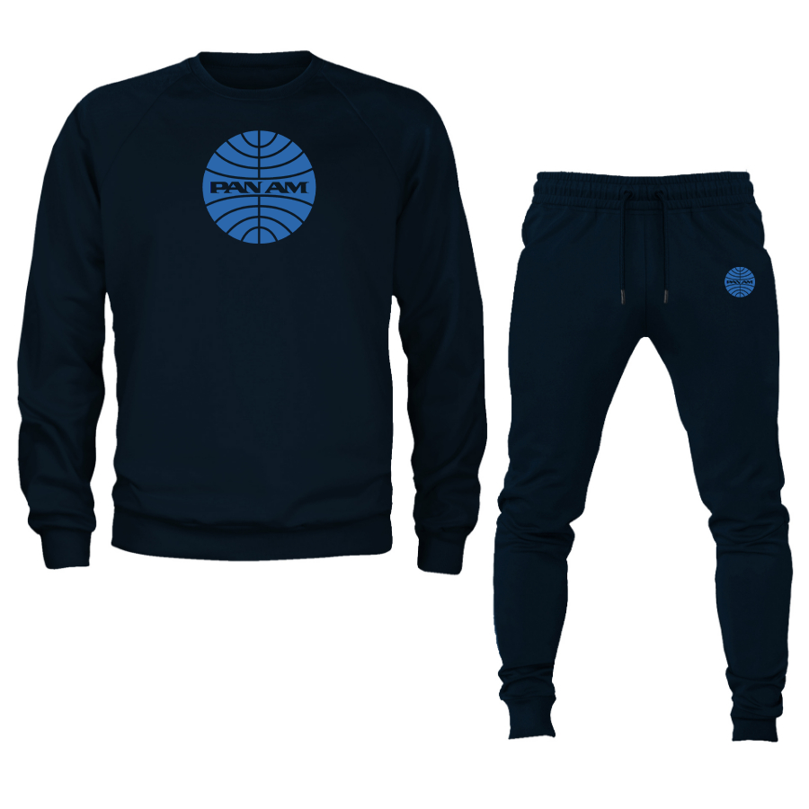Men's  Pan Am  Crewneck Sweatshirt Joggers Suit