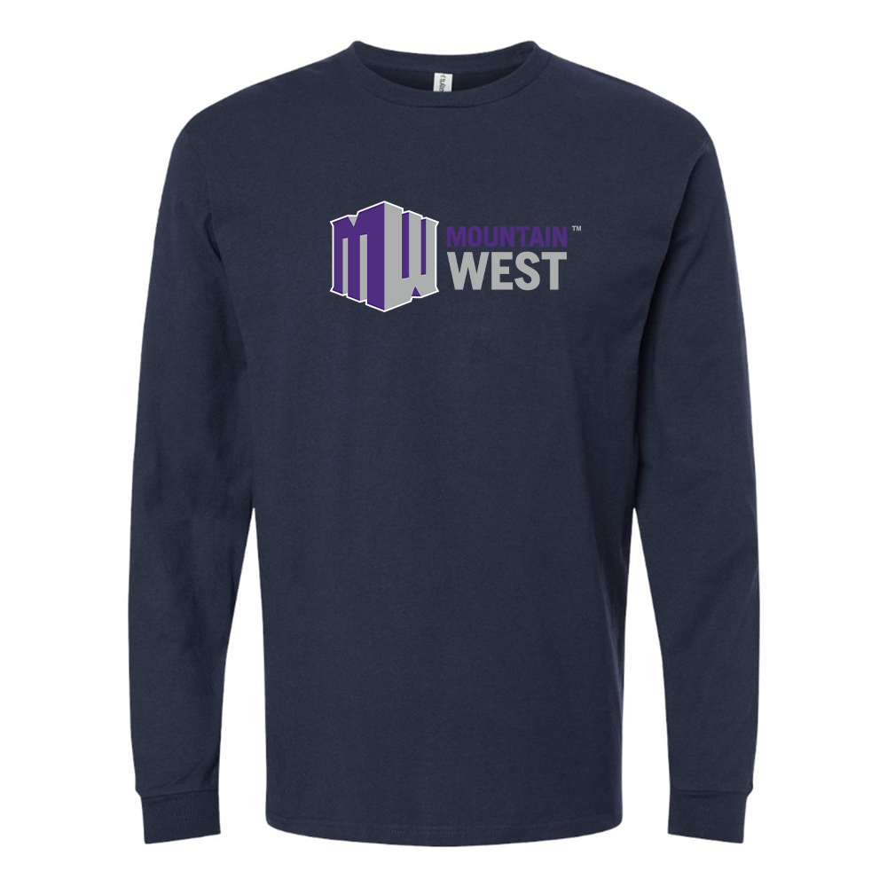 Men's Mountain West Conference Logo Cotton Long Sleeve T-Shirt