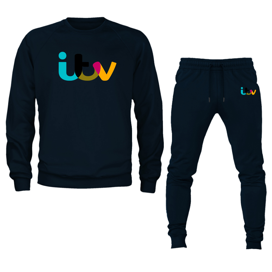 Men's  Itv  Crewneck Sweatshirt Joggers Suit
