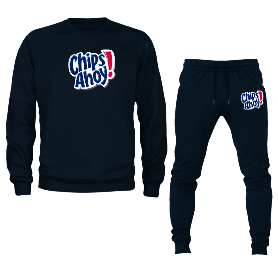 Men's Chips Ahoy Crewneck Sweatshirt Joggers Suit