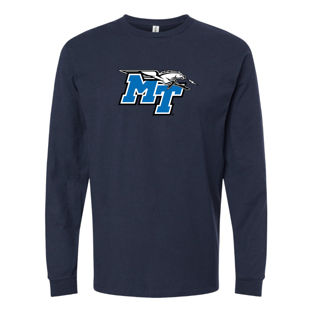 Men's Middle Tennessee Blue Raiders Cotton Long Sleeve T-Shirt