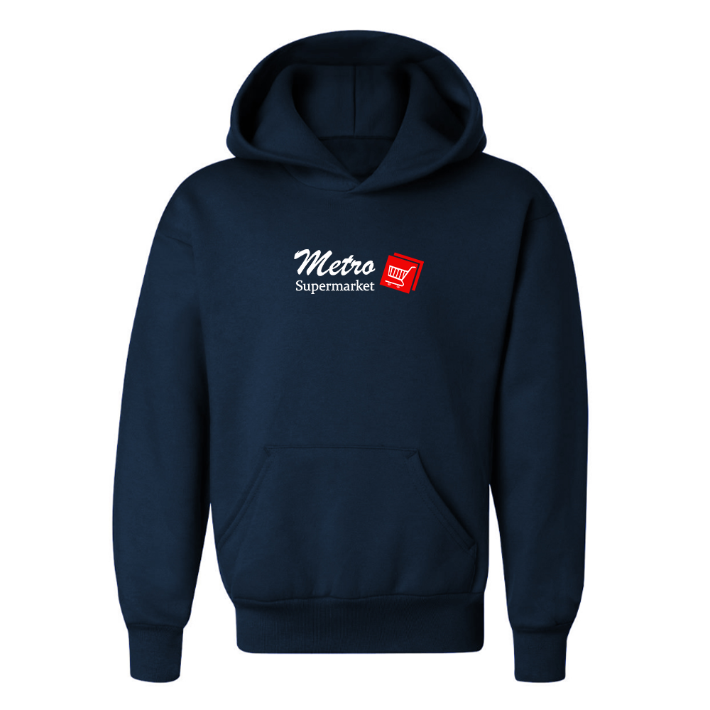 Youth Metro Supermarket Logo  Pullover Hoodie