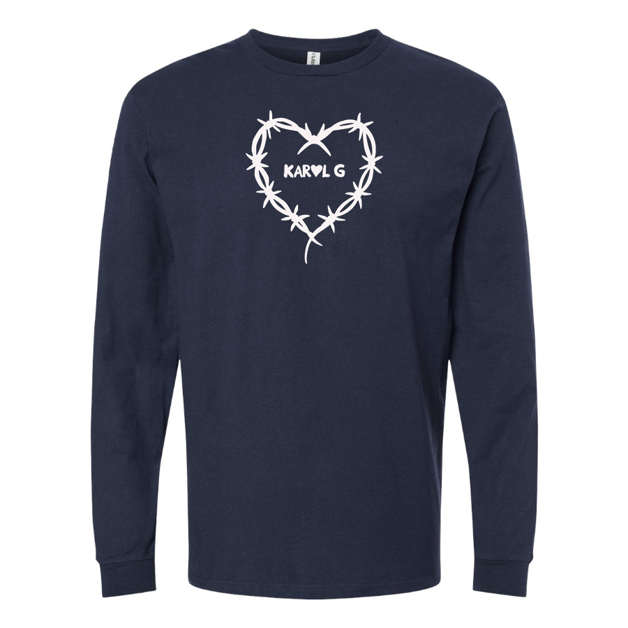 Men's KAROL G Logo Cotton Long Sleeve T-Shirt