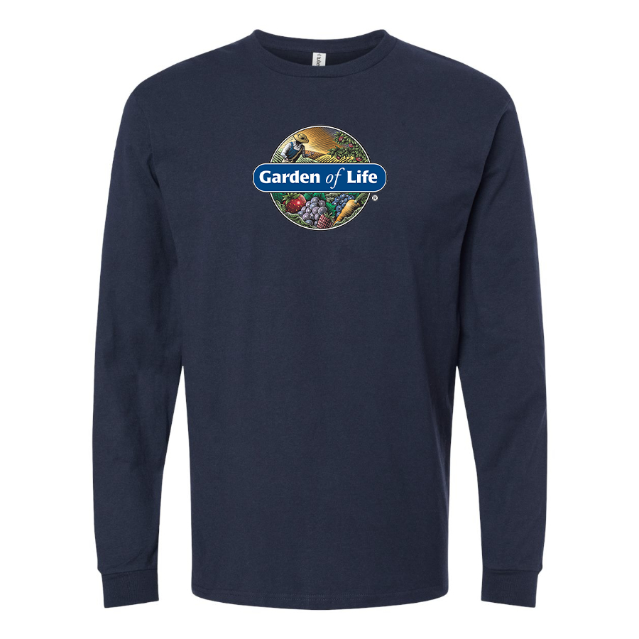 Men's Garden of Life Logo Cotton Long Sleeve T-Shirt