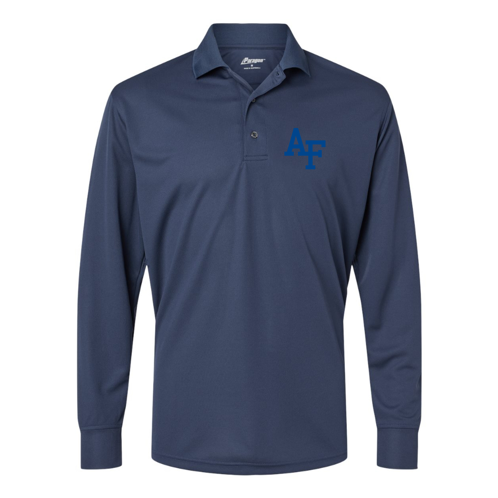 Men's Air Force Falcons  Paragon Prescott Long Sleeve Polo