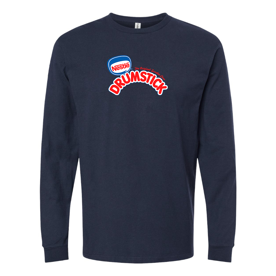 Men's Drumstick Logo Cotton Long Sleeve T-Shirt