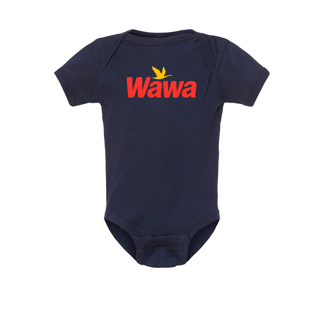 Wawa Gas Station Logo Baby Onesie Romper