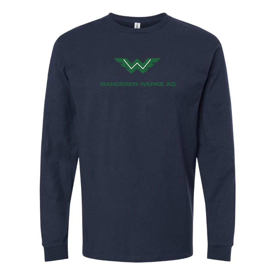 Men's Wanderer Werke Logo  Cotton Long Sleeve T-Shirt