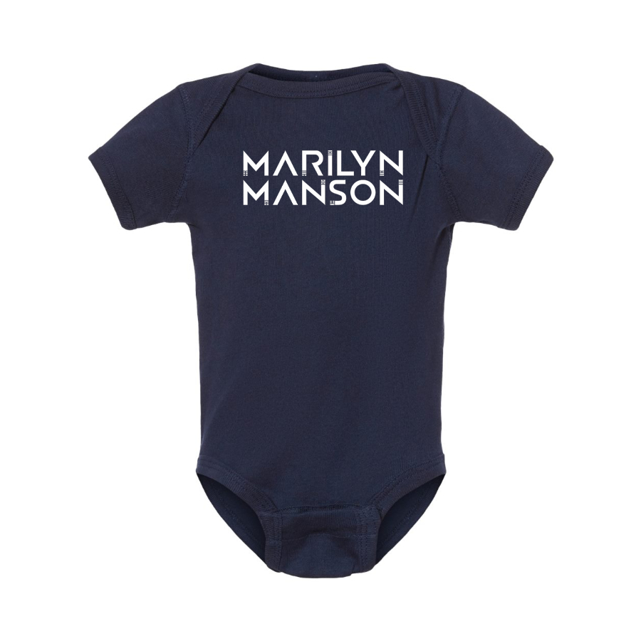Marilyn Manson Logo Baby Onesie Romper