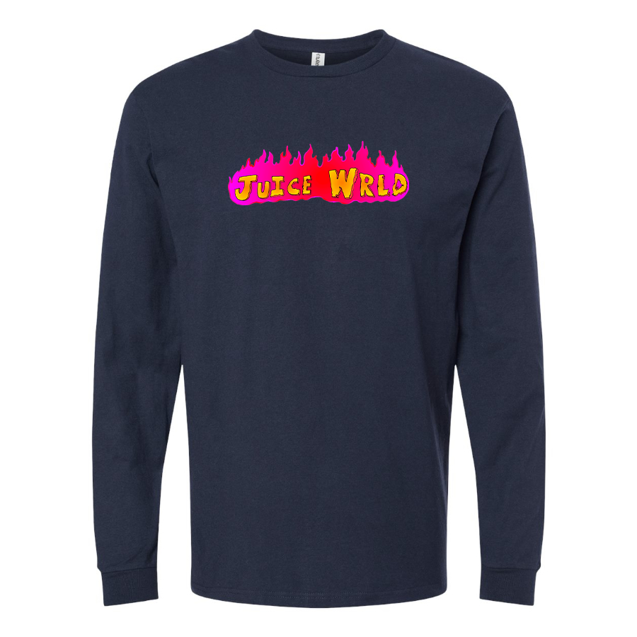 Men's Juice WRLD Logo Cotton Long Sleeve T-Shirt