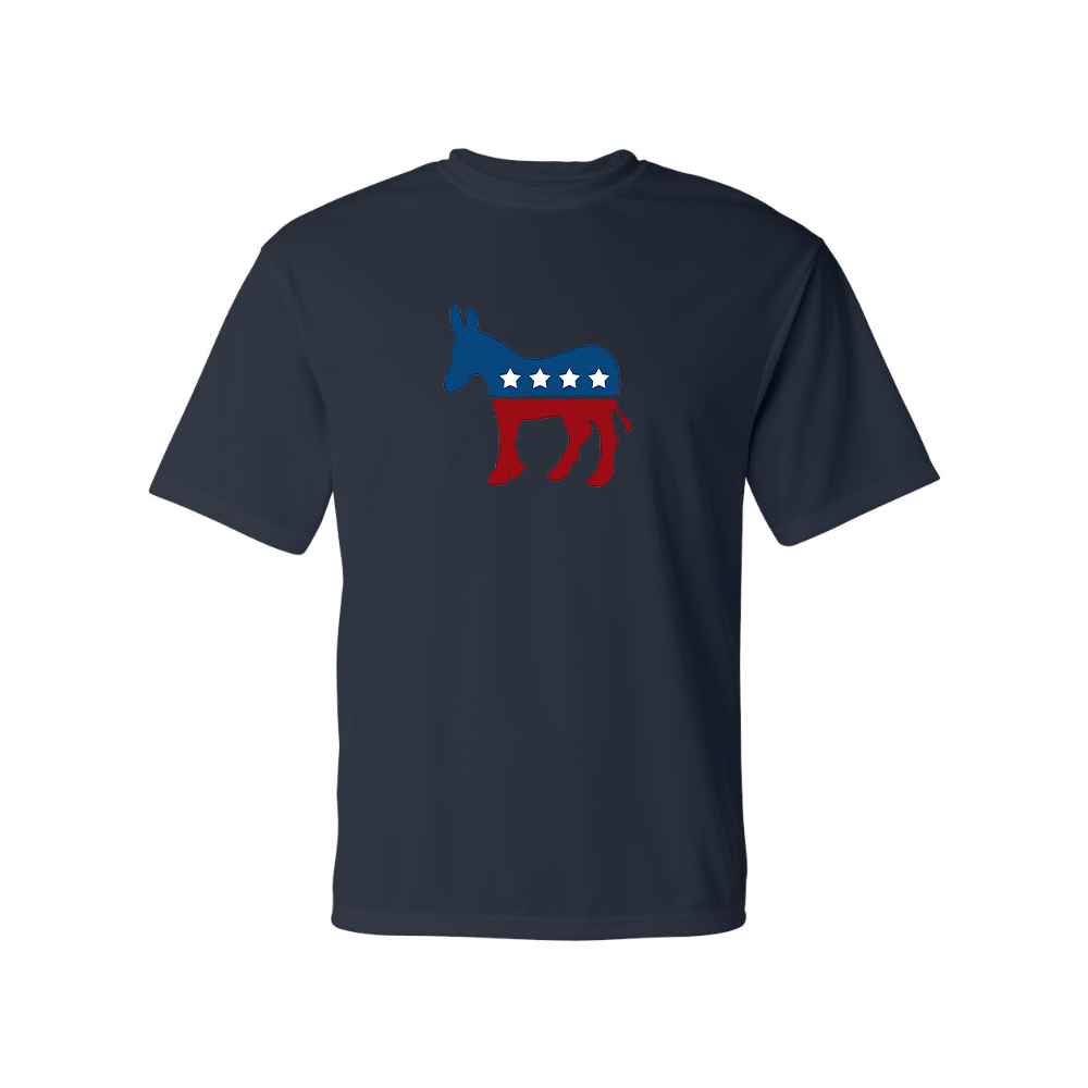 Men's Democrat Election Symbol Performance T-Shirt