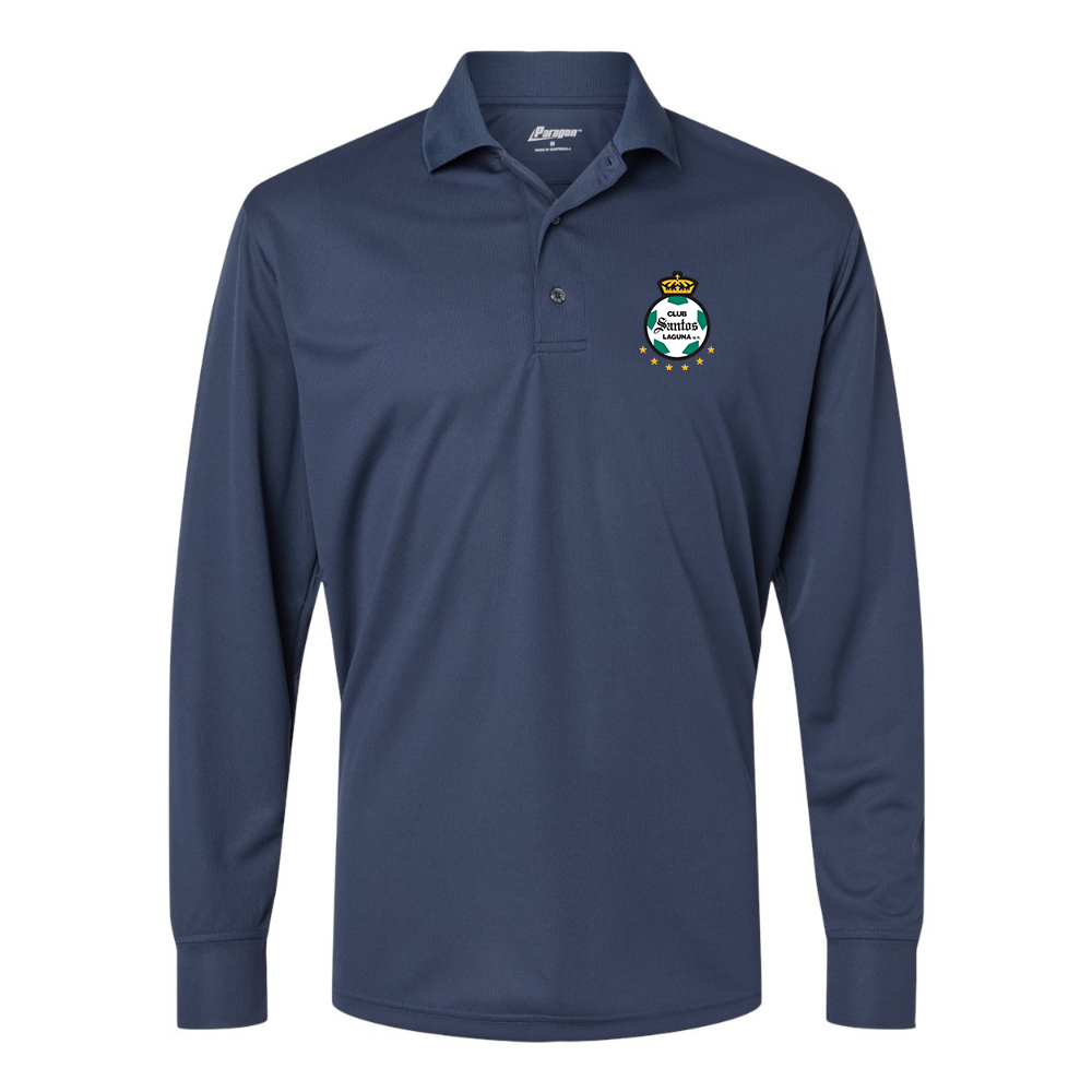 Men's Santos Laguna Soccer Paragon Prescott Long Sleeve Polo