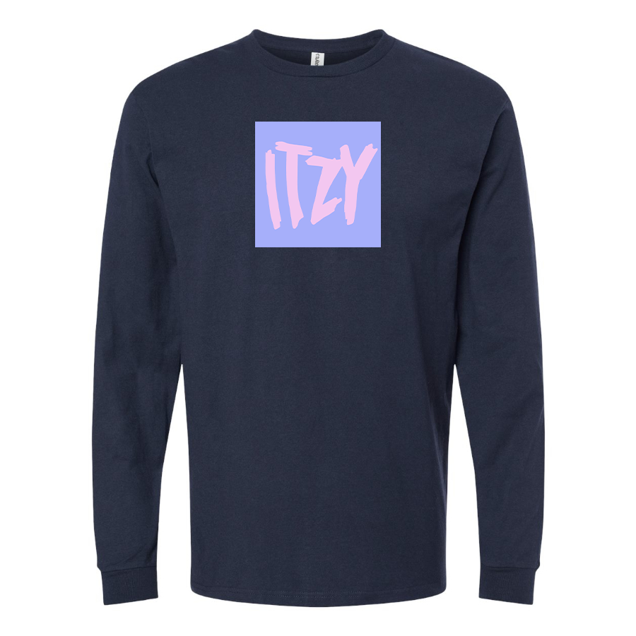Men's Itzy Logo Cotton Long Sleeve T-Shirt