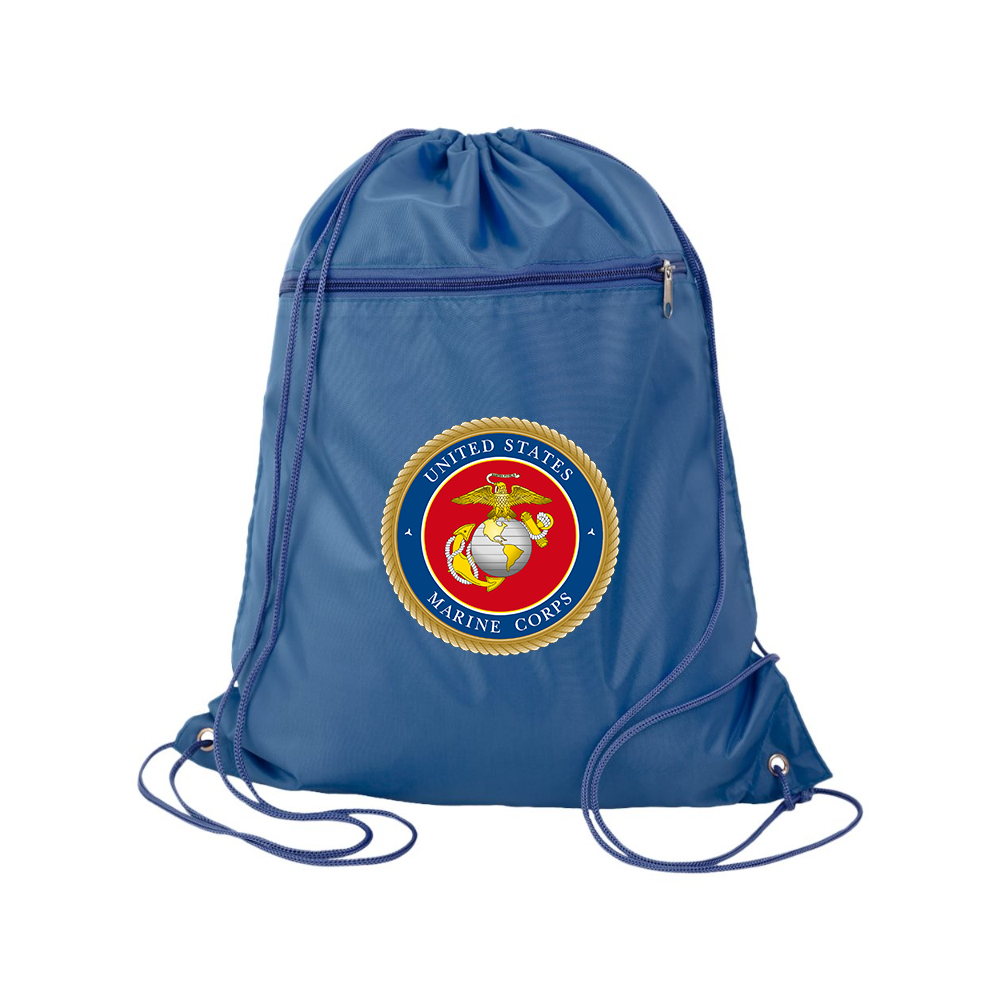 USMC Emblem Q-Tees - Polyester Cinchpack