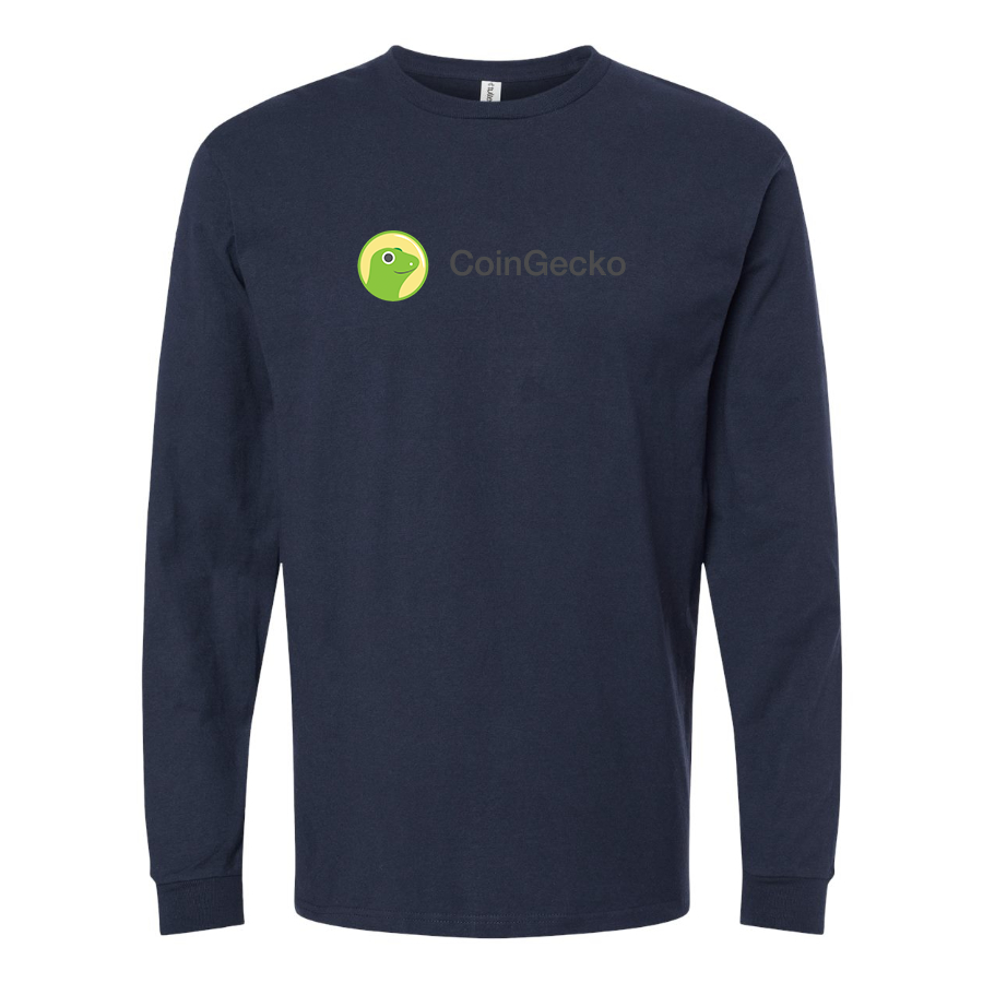 Men's CoinGecko Logo Cotton Long Sleeve T-Shirt