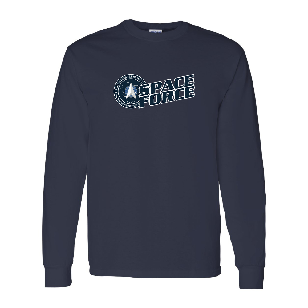 Men's  Space Force Gildan Heavy Cotton Long Sleeve T-Shirt